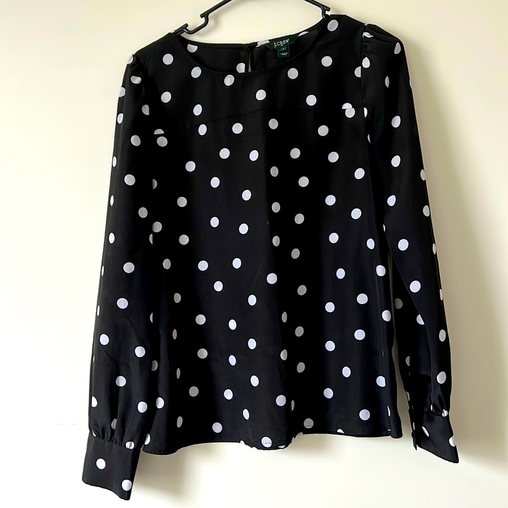 J. Crew Polka Dot Top